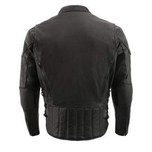 Load image into Gallery viewer, Milwaukee Leather LKM1765 Men&#39;s Side Lace Vented Scooter Jacket with Gun Pocket
