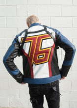 Load image into Gallery viewer, Mens Soldier 76 Leather Jacket Blue