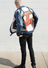 Load image into Gallery viewer, Mens Soldier 76 Leather Jacket Blue