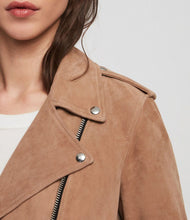 Load image into Gallery viewer, Women&#39;s PLAIT BALFERN SUEDE BIKER JACKET