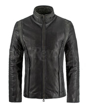 Load image into Gallery viewer, Grey Leather &amp; Suede Jacket