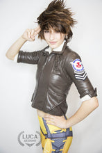 Load image into Gallery viewer, Womens Tracer Jacket Brown Leather White Fur Lining