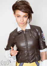 Load image into Gallery viewer, Womens Tracer Jacket Brown Leather White Fur Lining