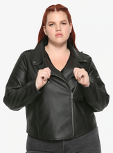Load image into Gallery viewer, RIVERDALE SOUTHSIDE SERPENTS FAUX LEATHER GIRLS JACKET PLUS SIZE HOT TOPIC EXCLUSIVE