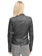 Load image into Gallery viewer, Women&#39;s FauxcLeather Scuba Jacket with Chest Pockets