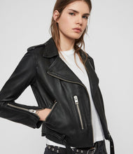 Load image into Gallery viewer, Women&#39;s BALFERN LEATHER BIKER JACKET