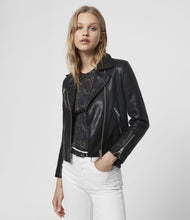 Load image into Gallery viewer, Women&#39;s FIA LEATHER BIKER JACKET