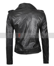 Load image into Gallery viewer, Womens Black Motorcycle Style Jacket