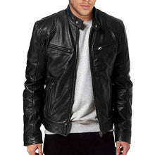 Load image into Gallery viewer, MoneRffi 2019 NEW Fashion Autumn Male Leather Jacket Plus