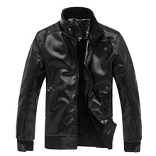 Load image into Gallery viewer, MoneRffi 2019 NEW Fashion Autumn Male Leather Jacket Plus