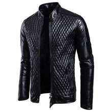 Load image into Gallery viewer, Fashion men leather jacket Spring autumn Casual PU coat mens motorcycle leather jacket