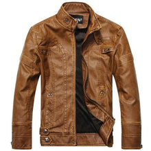 Load image into Gallery viewer, New arrive brand motorcycle leather jacket men men&#39;s leather jackets