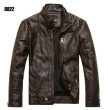 Load image into Gallery viewer, New arrive brand motorcycle leather jacket men men&#39;s leather jackets