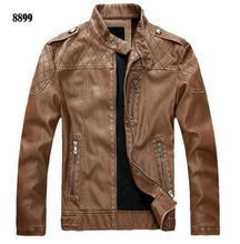 Load image into Gallery viewer, New arrive brand motorcycle leather jacket men men&#39;s leather jackets